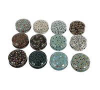 FONDOTIN Latas De Hojalata Redondas Mini para Velas, 12 Unidades, Material Duradero De Hojalata, Aptas para Hacer Velas Artesanales, Ideales para Almacenamiento y Decoración Doméstica