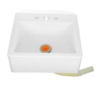 FONDOTIN Lavabo Pequeño Colgado Pared Lavabo de Plástico sin Taladro Instalación Fácil para Baños Pequeños Duchas y Viviendas de Alquiler Diseño Compacto y Ahorrador de