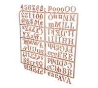 FONDOTIN Letras de Plástico Doradas para Tablero de Fieltro Símbolos y Números Combinados Kit Completo para Mensajes DIY en Hogar Oficina y Decoración Tablero de Letras Versátil