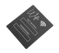 FONDOTIN Letrero Acrílico Wifi para Mesa sin Base Señal de Contraseña Versátil para Hotel y Restaurante Diseño Sencillo para Oficina y Actualización y Resistente