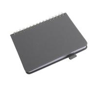 FONDOTIN Libreta de Direcciones Alfabética A6 con Pestañas Z, Organizador de Teléfonos y Correos, 64 Hojas, Formato Bolsillo, Color Gris, para Oficina y Uso Personal