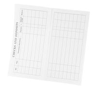 FONDOTIN Libro de Registro de Cheques Portátil Letra Grande Cuaderno de Gestión de Gastos y Rastreador de Saldo para Organización Financiera Registro de Gastos en 1 Unidad