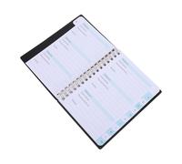 FONDOTIN Libro Organizador de Contraseñas A6 con Pestañas Alfabéticas, Cuaderno en Espiral Pequeño Negro para Gestión de Contraseñas, Registro de Cuentas para Oficina y Hogar