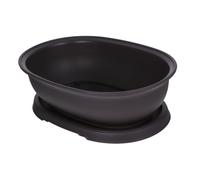 FONDOTIN Maceta Diseño Simple para Plantas Suculentas Ovalada de Plástico Material PP Resistente Adecuada para Ambientación en Terraza o Alféizar