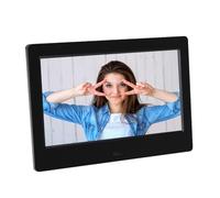 FONDOTIN Marco de Fotos Digital LED de 7 Pulgadas 800x480, Reproductor de Fotos y Vídeos, Compatible con USB y Tarjetas hasta 32 GB, Pantalla Clara para Oficina y Hogar, Color Negro