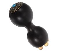 FONDOTIN Masajeador de Ojos de Madera de Sándalo Púrpura Aplicador Compacto para Crema Facial Herramienta Ergonómica de Acupresión Ocular para Masaje y Cuidado Delicado Piel en Viajes y