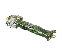 FONDOTIN Mezuzá De Metal con Pergamino para Bendición del Hogar, Funda Decorativa para Puerta, Estuche Resistente, para Protección Religiosa y Decoración En Entrada, Diseño Tradicional, 1 Unidad