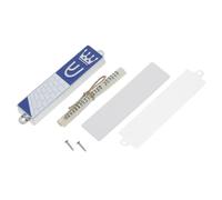 FONDOTIN Mezuzá Pergamino Sagrado 94x20mm Caja de Mezuzá Decorativa Aleación de Zinc Símbolos Espirituales Diseño Religioso para Espacio Sagrado Hogar Judío