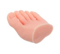 FONDOTIN Modelo Silicona Flexible para Práctica de Uñas Acrílicas Reutilizable y Portátil para Entrenamiento de Pedicura y Arte de Uñas Derecho Piel