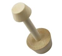 FONDOTIN Molde de Madera para Tartas con Diseño de Doble Cabeza Herramienta de Repostería Versátil para Bases de Tartaletas y Mini Muffins Molde Duradero para Pastelería Casera