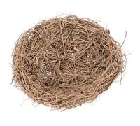 FONDOTIN Nido Artificial de Ratán para Pájaros 15 CM Decoración Estacional y Fiestas Accesorio Fotográfico Hecho a Mano para DIY y Decoración de Jardín Casita Decorativa Natural