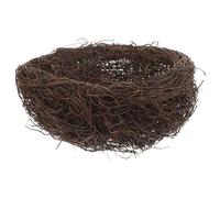 FONDOTIN Nido de Pájaro de Ratán Hecho a Mano, Microadorno Natural de 20 Cm, Decoración para Jaulas y Manualidades, Accesorio Versátil para Jardín y Hogar, Adecuado para Pájaros Pequeños