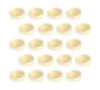 FONDOTIN Nidos de Pájaros Artificiales Hechos a Mano 20 Unidades Color Bambú Decoración para Platos Fríos y Accesorios para Aves en Jardín Hogar y Festivales