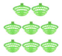 FONDOTIN Nidos para Pájaros de Plástico Tipo Caja de Cría, Cuencos Redondos Grandes, 8 Piezas, Ambiente Ventilado para Anidación y Eclosión, Aptos para Aves, Pinzones y Loros