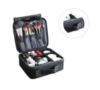 FONDOTIN Organizador de Maquillaje de Escritorio Oxford Negra Caja de Almacenamiento Cosmético Portátil Ligera y Fácil de Limpiar para Uso Duradero y Orden el Tocador