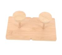 FONDOTIN Organizador de Vasos de Bambú con Compartimentos Apilables Soporte Vertical Ahorra Espacio para Tazas Desechables Compatible con Cocina Oficina y Baño