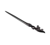 FONDOTIN Palillo para Cabello Estilo Chino de Ébano Tallado Pasador de Moño Hueco Vintage Accesorio Elegante para Peinados Tradicionales y Tocados de Boda