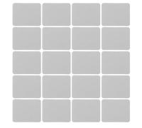 FONDOTIN Paños de Microfibra Ultrasuaves para Gafas 50 Unidades Doble Cara de Gamuza Sintética Color Gris Claro Paño de Limpieza sin Pelusa para Lentes y Pantallas Adecuado para Gafas