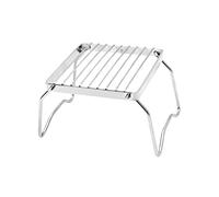 FONDOTIN Parrilla De Barbacoa Plegable Portátil De Acero Inoxidable Mini Grill Para Camping Uso Parque Accesorios De Cocina