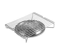 FONDOTIN Parrilla Portátil para Barbacoa de Acero Inoxidable Quemador de Gas para Camping al Aire Resistente y Fácil de Limpiar para Pinchos y Asados Exteriores