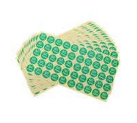 FONDOTIN Pegatinas de Control de Calidad Autoadhesivas 20 Mm, Etiquetas Qc Pass No Reutilizables 750 Unidades, Adhesivo de Seguridad Detección de Manipulación para Inspección y