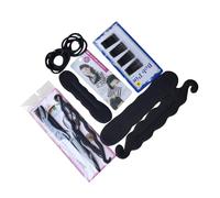 FONDOTIN Peinado de Cabello con Moldeador de Moños Tipo Donut Accesorios para Trenzas y Estilizado Herramienta Ligera y Práctica para Crear Moños Coletas y Recogidos Minutos