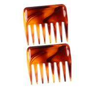 FONDOTIN Peines Retro de Dientes Anchos para Peluquería Juego de 2 Unidades Peines Grandes para Corte de Pelo Diseño Resistente y Ergonómico Ideales para Peinados Tupé y Alisado