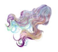 FONDOTIN Peluca Perder Pelo De Halloween Peluca Ondulada De Plata Rizo Parte Ondulado Mujer Víspera De Todos Los Cosplay Largo Cabello