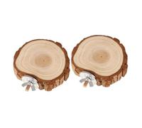 FONDOTIN Plataforma Natural de Madera para Jaula de Loros y Hámsteres, Tablero Multiusos de 6-8 Cm, Resistente y Duradero, para Juegos y Ejercicio de Mascotas Pequeñas