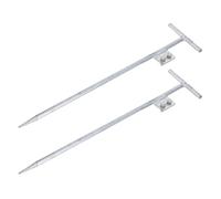 FONDOTIN Poste De Inserción A Tierra De Varilla Galvanizada Varilla De Tierra De Iluminación