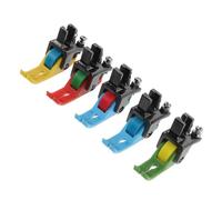 FONDOTIN Prensatelas para Máquina de Coser Doméstica Prensatelas Estrecho de Ptfe Resistente Set de 5 Rodillo para Dobladillo y Costura Recta Accesorios para Costura Manual y