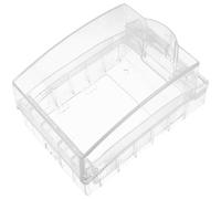 FONDOTIN Protector de Enchufe Tipo 86 Transparente Tapa Bloqueable, Carcasa de Plástico Resistente, Cubierta a Prueba de Salpicaduras para Baño y Patio, Instalación Sencilla