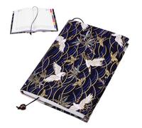 FONDOTIN Protectora para Libros Ajustable Funda Reutilizable con Diseño de Grulla Protección Duradera para Cuadernos y Libros Escolares