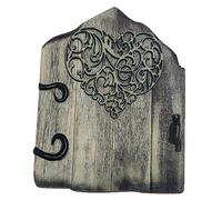 FONDOTIN Puerta De Hadas De Madera Miniatura Para Jardín Adorno Decorativo De Puerta De Duende Para Accesorios De Casa De Muñecas y Fotografía Decoración De Jardín Infantil