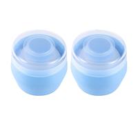FONDOTIN Puff Infantil con Relleno 2piezas para Ñiño y Niño con Caja de Almacenamiento Azul, Material Pp, Aplicación Uniforme y Conveniente Cuerpo