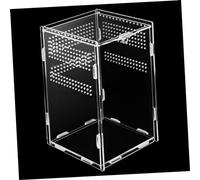 FONDOTIN Recinto para Tarántulas Comedero para Reptiles Vertical para Insectos Caja De Alimentación Transparente para Arañas Recinto para