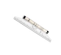 FONDOTIN Regla Rodante De Dibujo Paralela 30 Cm para Medir Ángulos, Multiusos Duradera para Oficina, Escuela y Uso Profesional