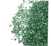 FONDOTIN Rellenos Epoxi para Vidrio Irregular 200 G, Fragmentos de Cristal Verde Oscuro, Arte de Uñas Diy, Manualidades de Manicura, Decoraciones para Pedicura y Scrapbooking