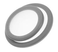 FONDOTIN Repuesto para Estetoscopio 2 Piezas Diafragma Flotante PVC Gris Kit de Repuestos Pediátrico y Adulto Accesorios para Auscultación Profesional