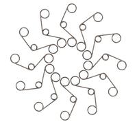 FONDOTIN Resorte de Retorno de Torsión para Cerradura de Puerta 1.2x8x11.5 Mm, 12 Piezas, Alambre de Resorte Resistente para Reparación de Manilla y Cerradura Digital, Apto para