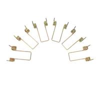 FONDOTIN Resortes de Torsión Metálicos de Repuesto 6 Piezas para Tapa de Cubo de Basura Muelles Torsionales Pequeños de Alambre Galvanizado Compatibles para Reparación y Mantenimiento