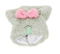 FONDOTIN Ropa De Abrigo para Mascotas Abrigos para Perros Clima Lana Elegante Pijama De Perro Criar De Peluche Arco De Ropa para s Pequeños Perrito Forro De Poliéster