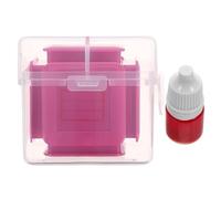 FONDOTIN Sello Educativo Seis Caras para Escritura Infantil Herramienta Autoentintable para Práctica de Caligrafía Inglés y Chino de Plantillas con Tianzige y Pinyin para Aula y Maestro