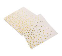 FONDOTIN Servilletas Desechables para Bodas 100 Unidades Servilletas de Papel Lunares Dorados para Fiestas Cócteles Aniversarios y Despedidas de Soltera