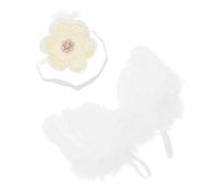 FONDOTIN Set de Alas de Ángel para Ñiño 2 Piezas Accesorio para Fotografía Infantil Tela Suave y Segura para Recién Nacidos Ropa Creativa para Fotos y Disfraces de Ñiño Angelito