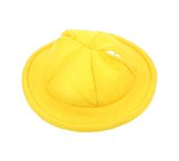 FONDOTIN Sombrero Pequeño de Conejito para Mascota Amarillo, Accesorio de Fieltro Aislante Térmico, Tamaño Mini para Hámsters y Pequeños Roedores en Fiestas y Disfraces