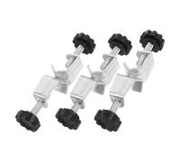 FONDOTIN Soporte de Abrazadera de Laboratorio Ajustable de Hierro con Doble Tornillo, 3 Piezas, Abrazadera de Nuez de Alta Resistencia para Equipo E Instrumentos Científicos de Química