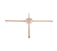 FONDOTIN Soporte de Madera para Carillón de Viento Personalizable Base Plana Beige, Adecuado para Móvil de Cuna en Interiores y Obsequio Versátil