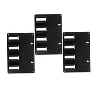 FONDOTIN Soporte Organizador para Cortapelos Eléctricos 3 Unidades Negro Antideslizante para Barberos Estación De Peluquería Protección Herramientas De Salón