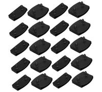 FONDOTIN Soportes Plásticos para Listones de Cama G715 55 Negros, Repuesto para Marcos de Madera, Fácil Instalación, Compatibles Camas Individuales y Dobles, Paquete de 30 Piezas